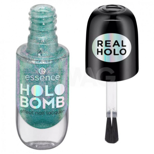 Essence/Лак для ногтей с оригинал. эффектом HOLO BOMB 04/942233/green