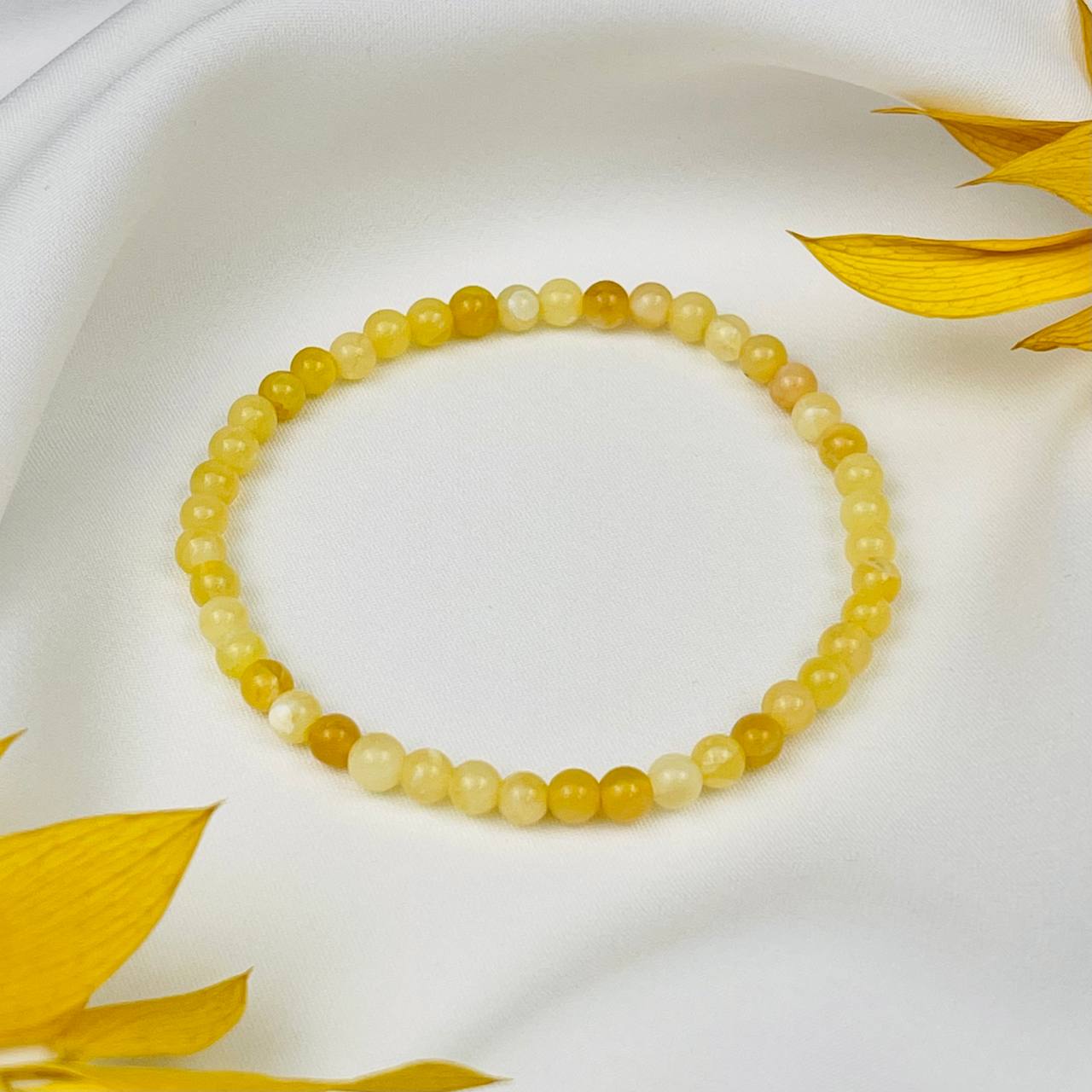 Радуга Самоцветов Браслет из желтого Опала