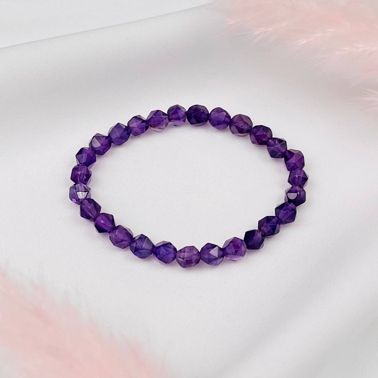 Радуга Самоцветов Браслет из камня Аметист