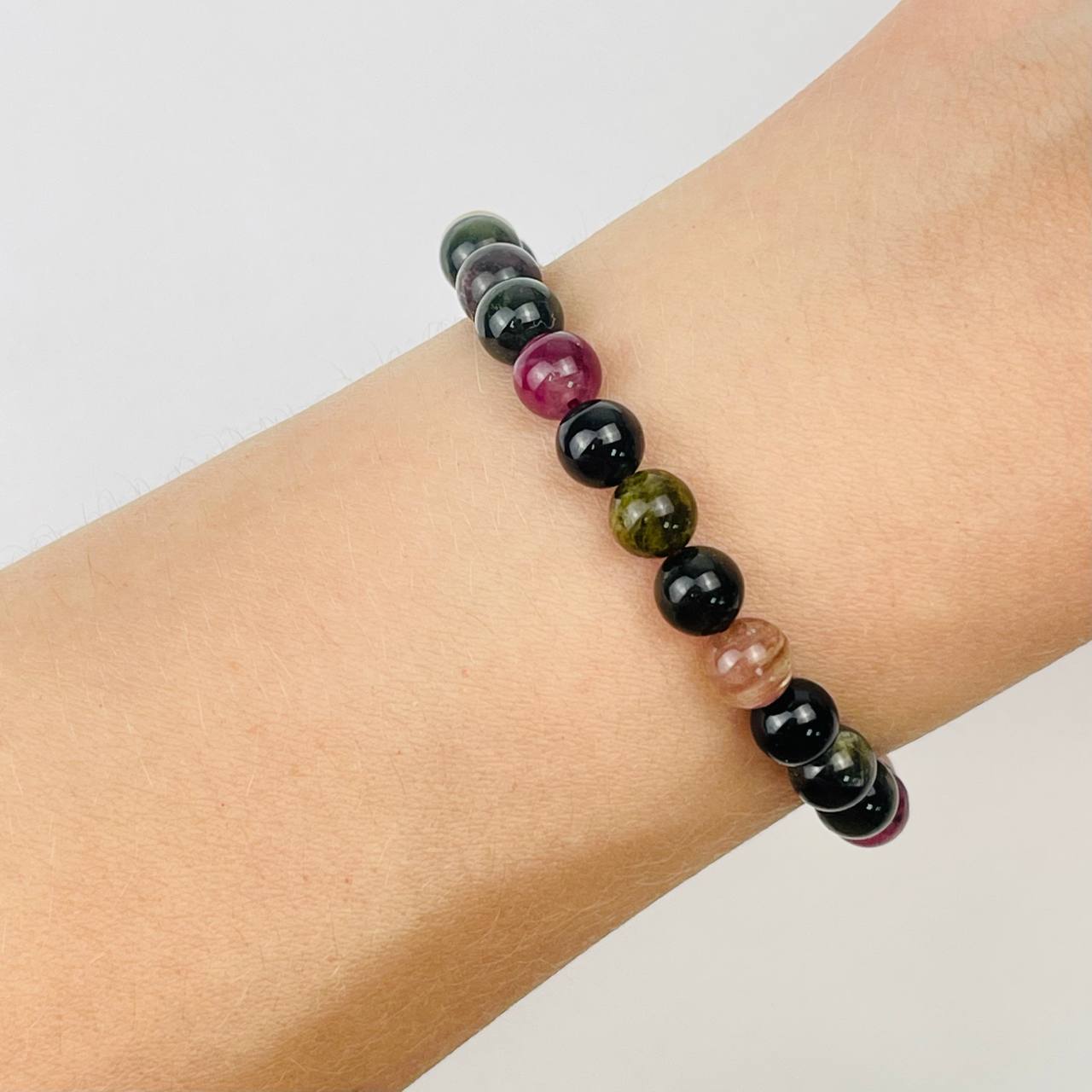 Радуга Самоцветов Браслет из камня Турмалин микс