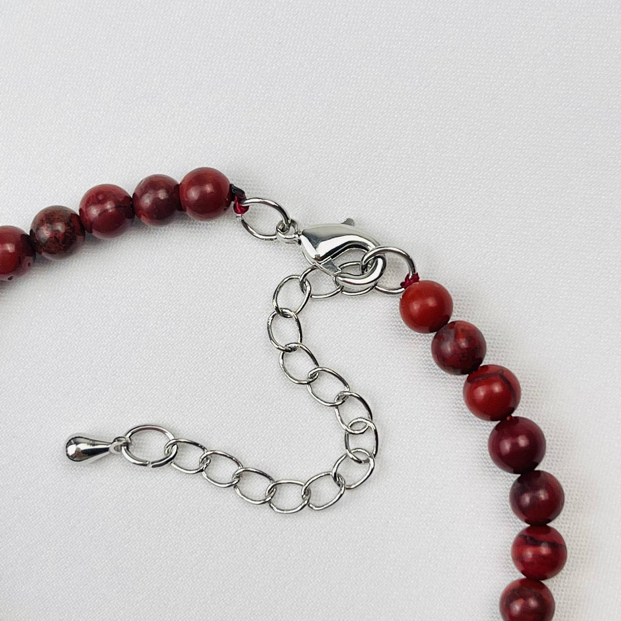 Радуга Самоцветов Браслет из кирпичной Яшмы