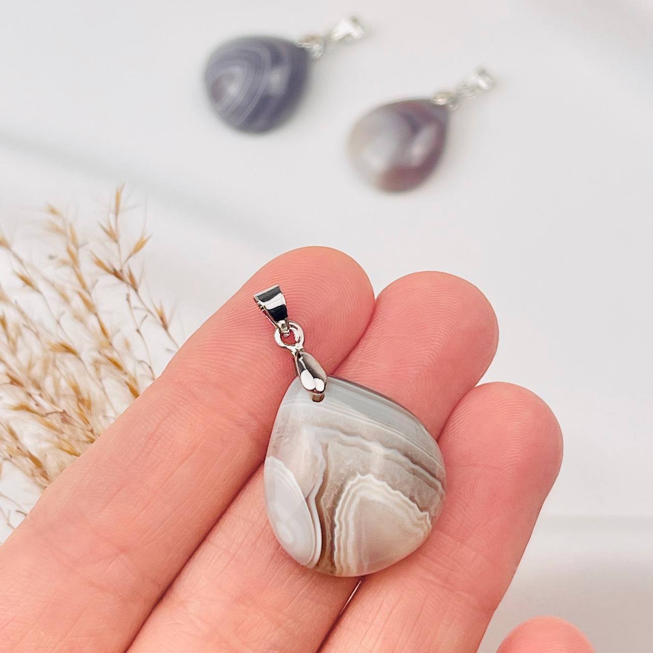 Радуга Самоцветов Кулон из ботсванского Агата