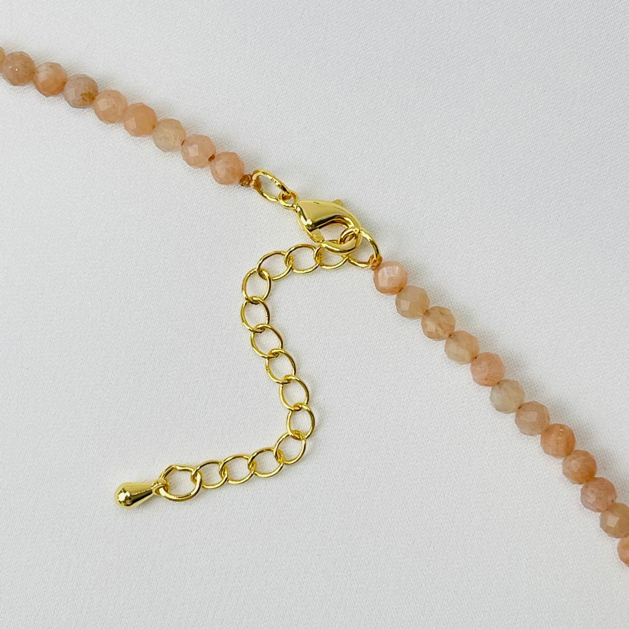 Радуга Самоцветов Бусы из Солнечного и Лунного камня