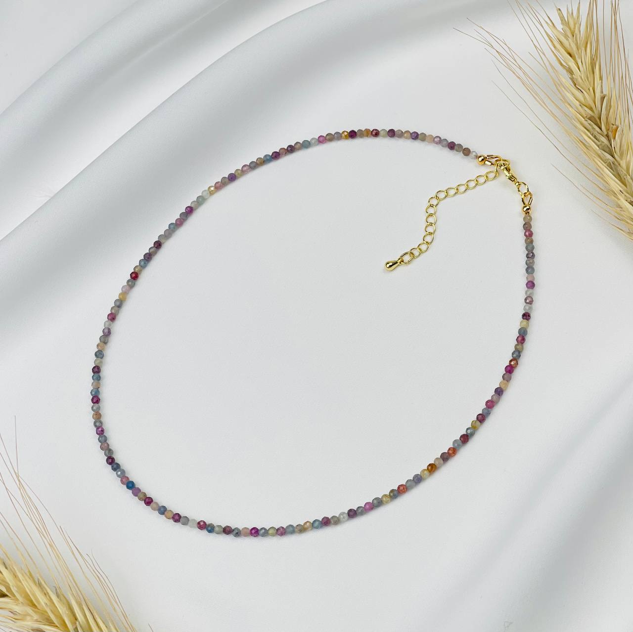 Радуга Самоцветов Чокер из Корунда