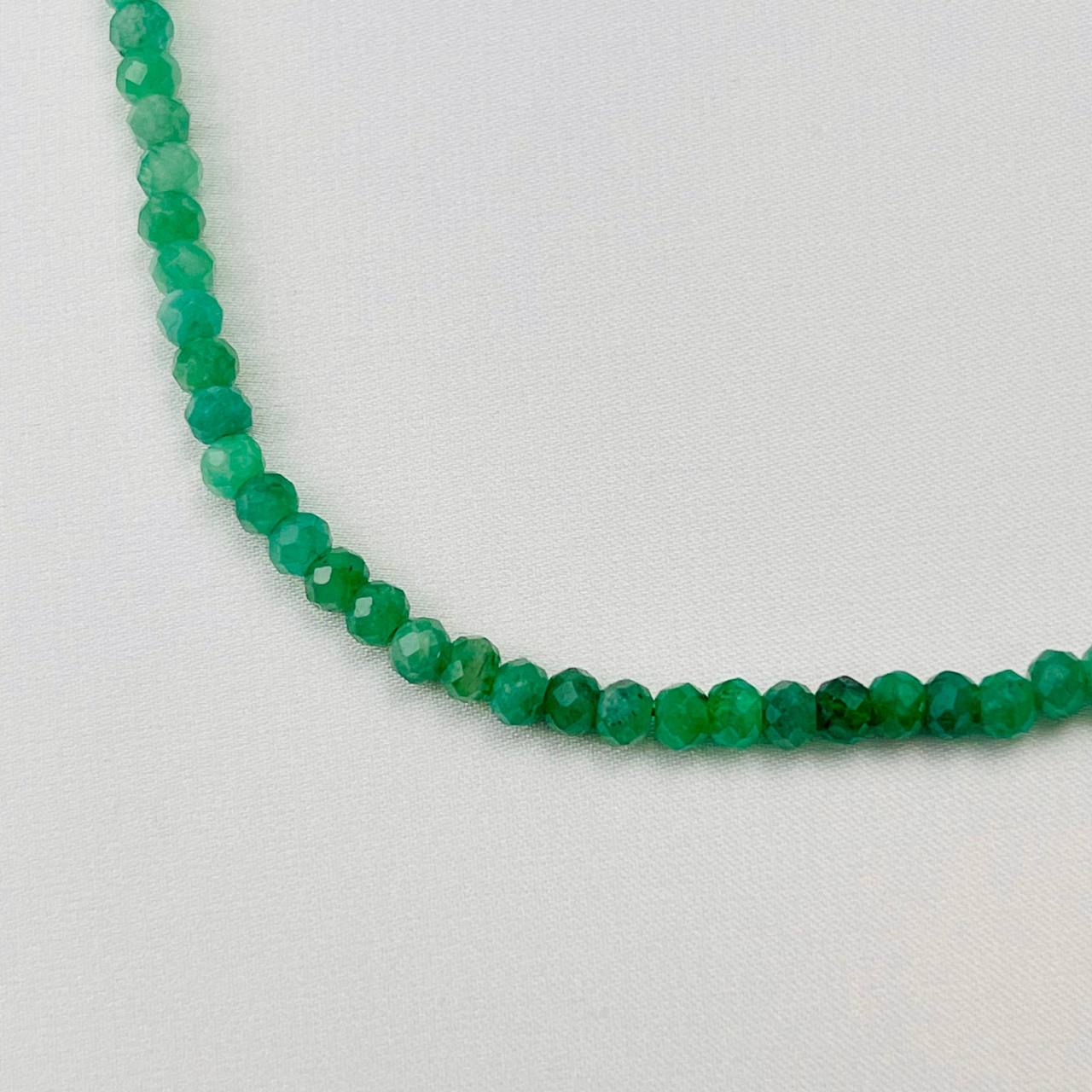 Радуга Самоцветов Бусы из зеленого Берилла