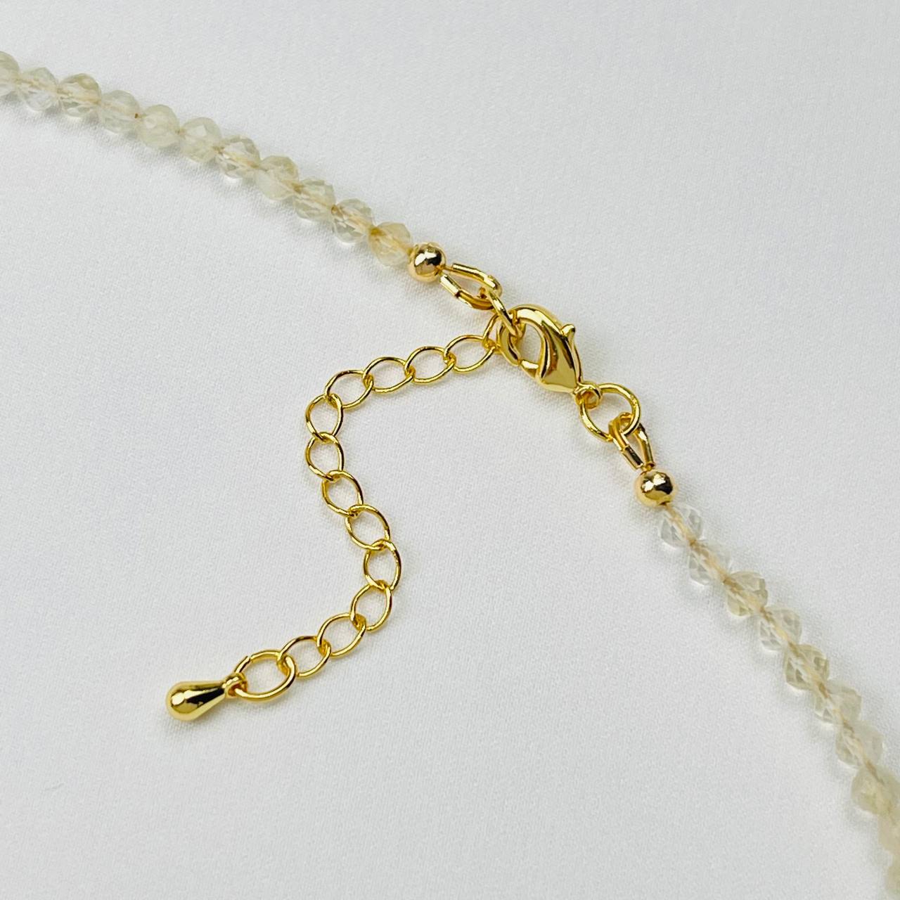 Радуга Самоцветов Колье из Цитрина и Аметиста