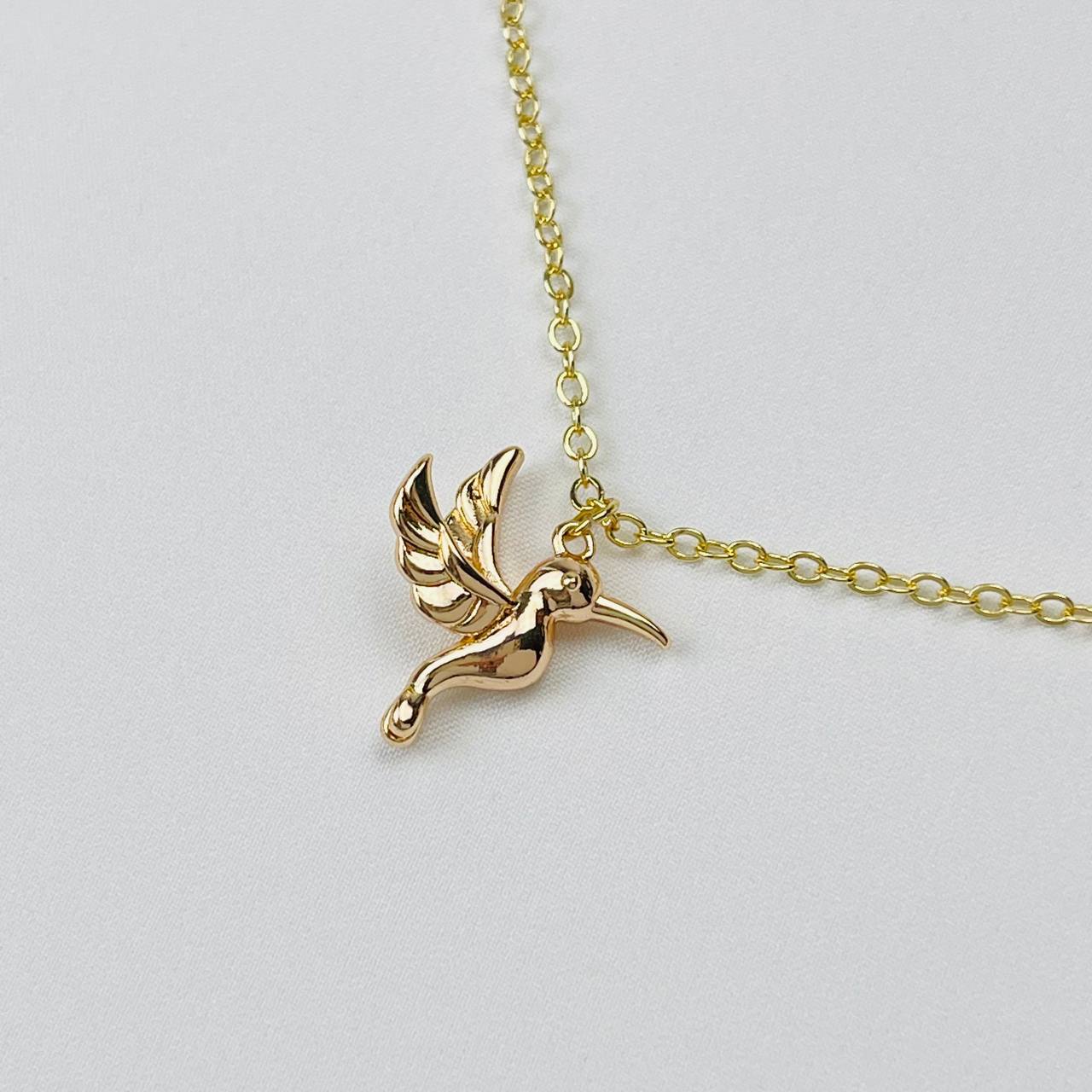 Радуга Самоцветов Колье на цепочке с камнем Обсидиан и подвеской