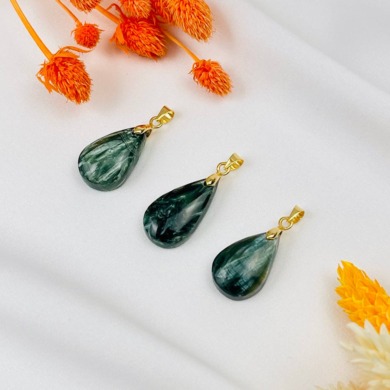 Радуга Самоцветов Кулон из Серафинита