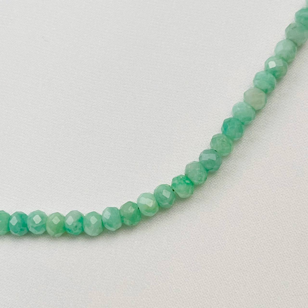 Радуга Самоцветов Бусы из зеленого Берилла