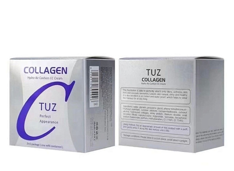 TUZ Collagen Hydro Air Кушон для лица 2в1 Ivory