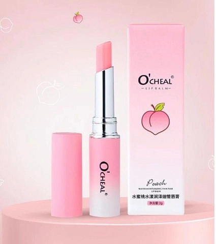 Увлажняющий бальзам для губ O'cheal Peach 2гр