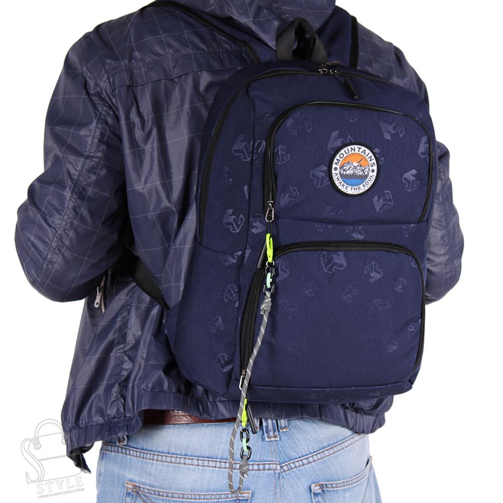 Рюкзак мужской текстильный 494PM d.blue Sikale