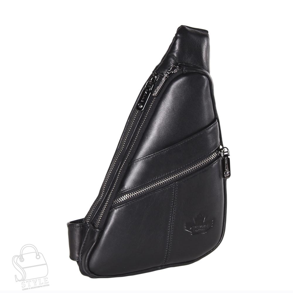 Рюкзак мужской кожаный 1211-1Z black Zinimxs