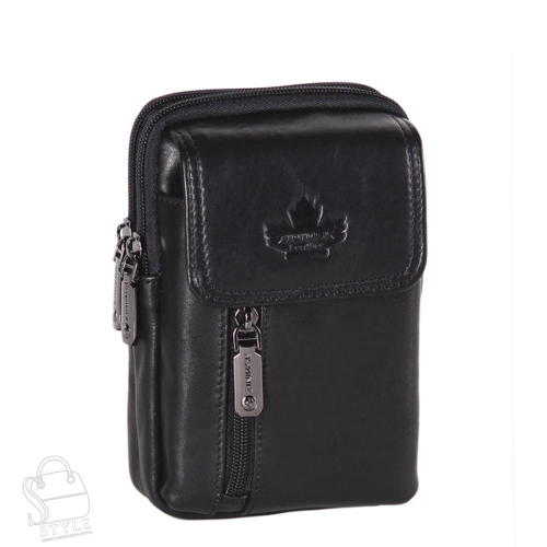 Сумка мужская кожаная 32717Z black Zinimsk