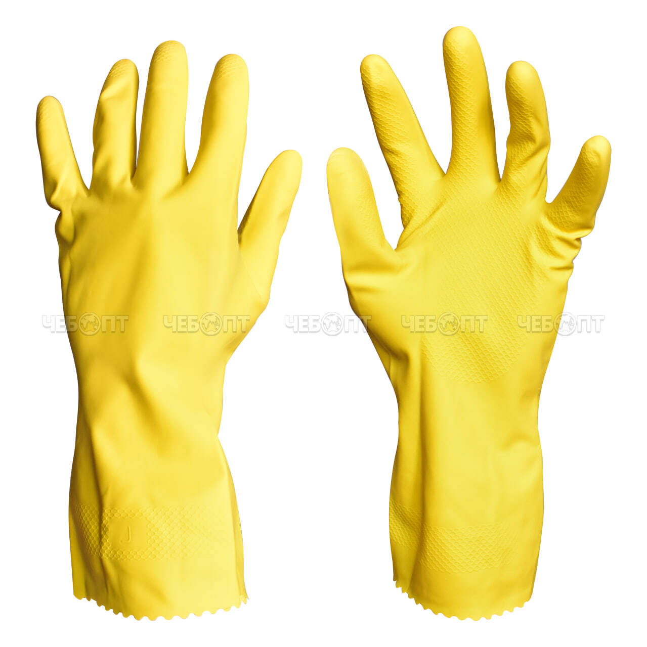 Перчатки резиновые хозяйственные латексные, размер