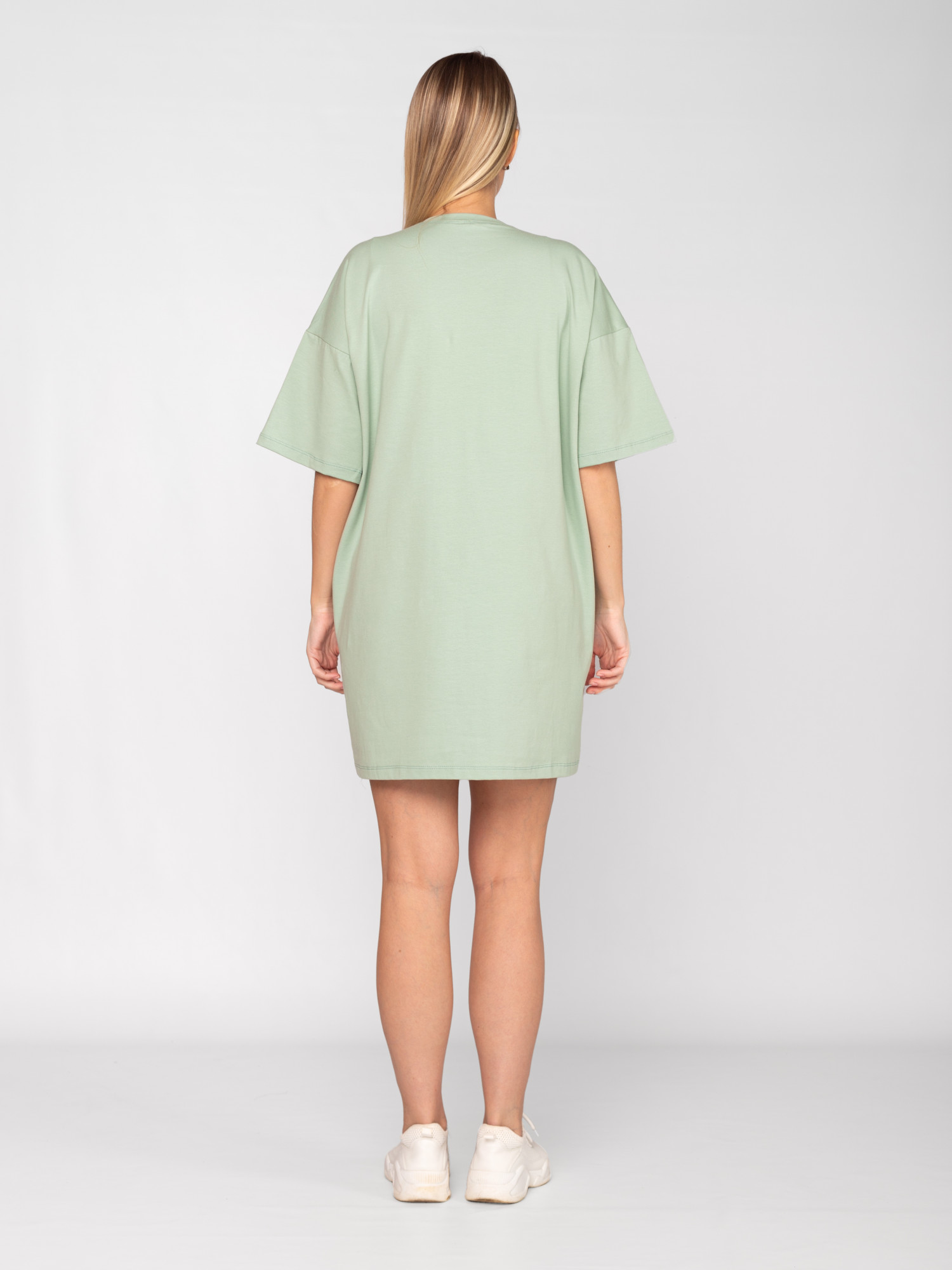 Платье оверсайз женское кулирка с лайкрой