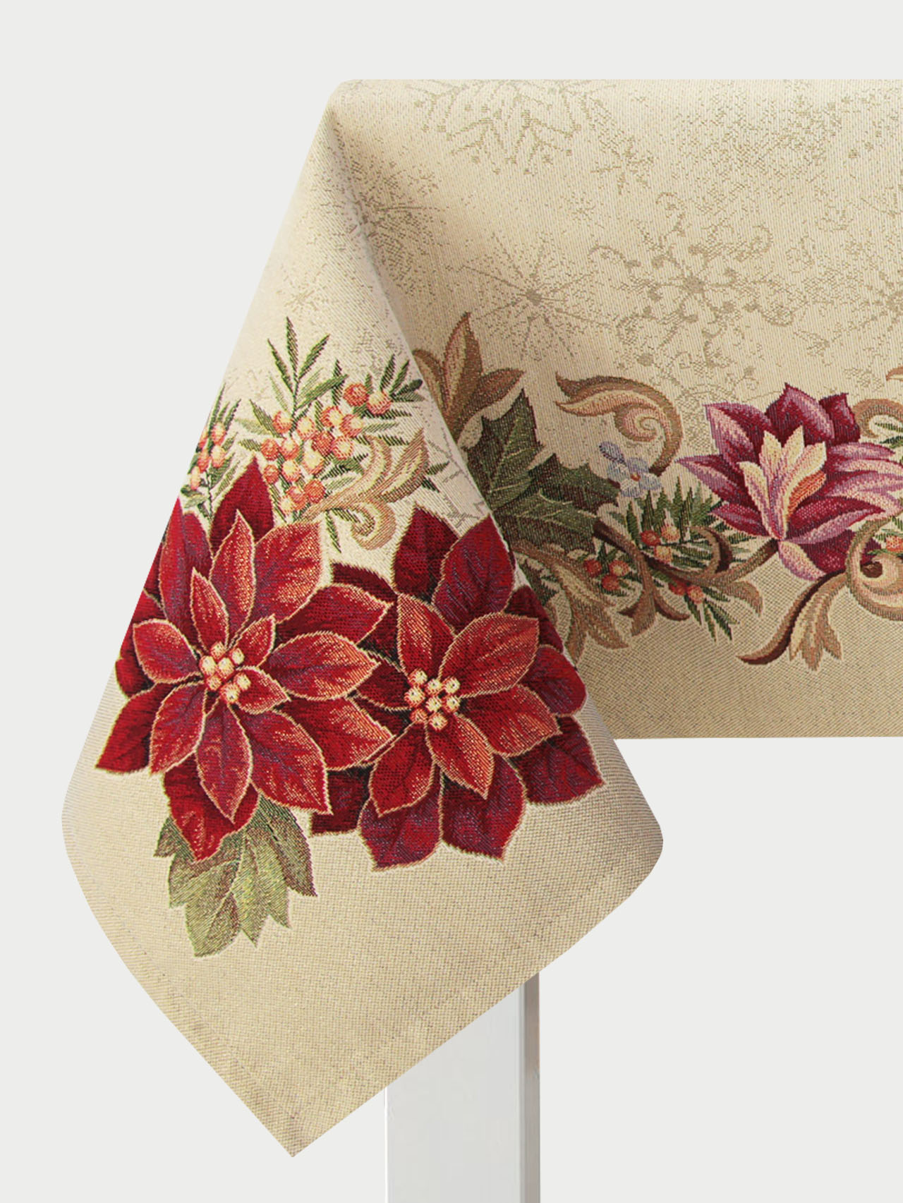 Галерея снежинок Скатерть 140х240 см 2310117 золото