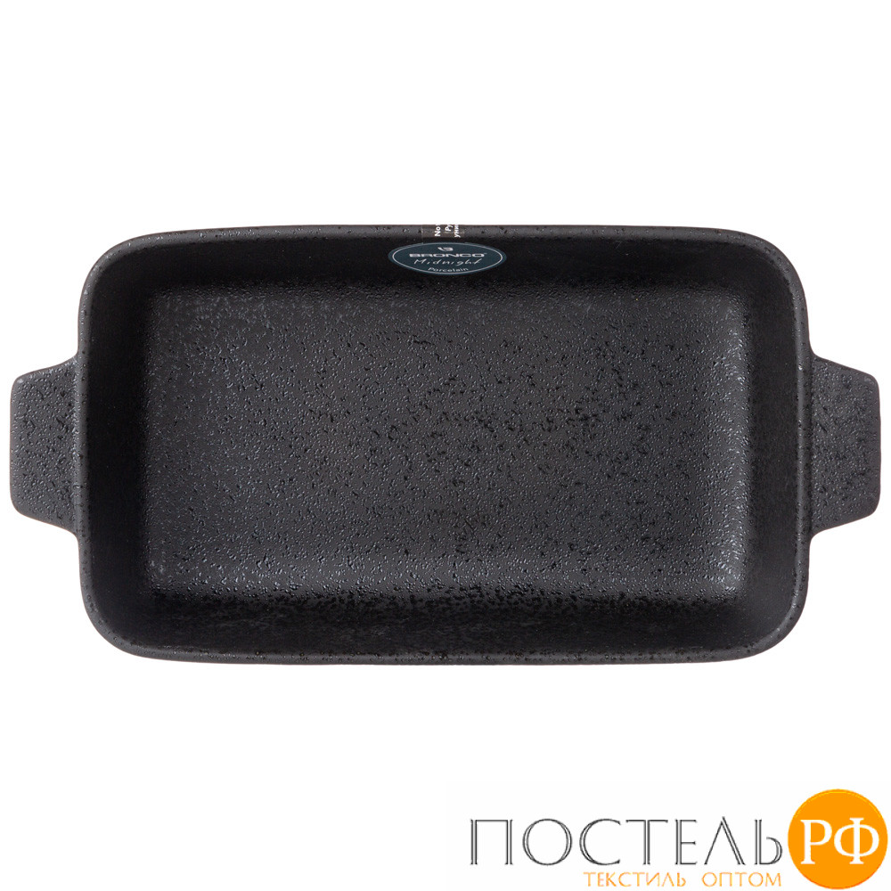 62-128 БЛЮДО ПРЯМОУГОЛЬНОЕ С РУЧКАМИ BRONCO MIDNIGHT 29*14*6 СМ (КОР=12ШТ.)