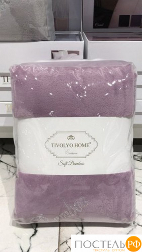 B000TLIL2 Плед Tivolyo home SOFT TASLI лиловый Евро