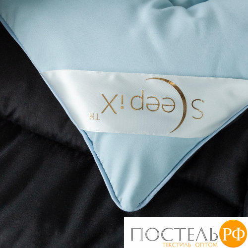 Одеяло 'Sleep iX' MultiColor 250 гр/м, 200х220 см, (цвет: Черный+Нежно-голубой) Код: 4605674202024