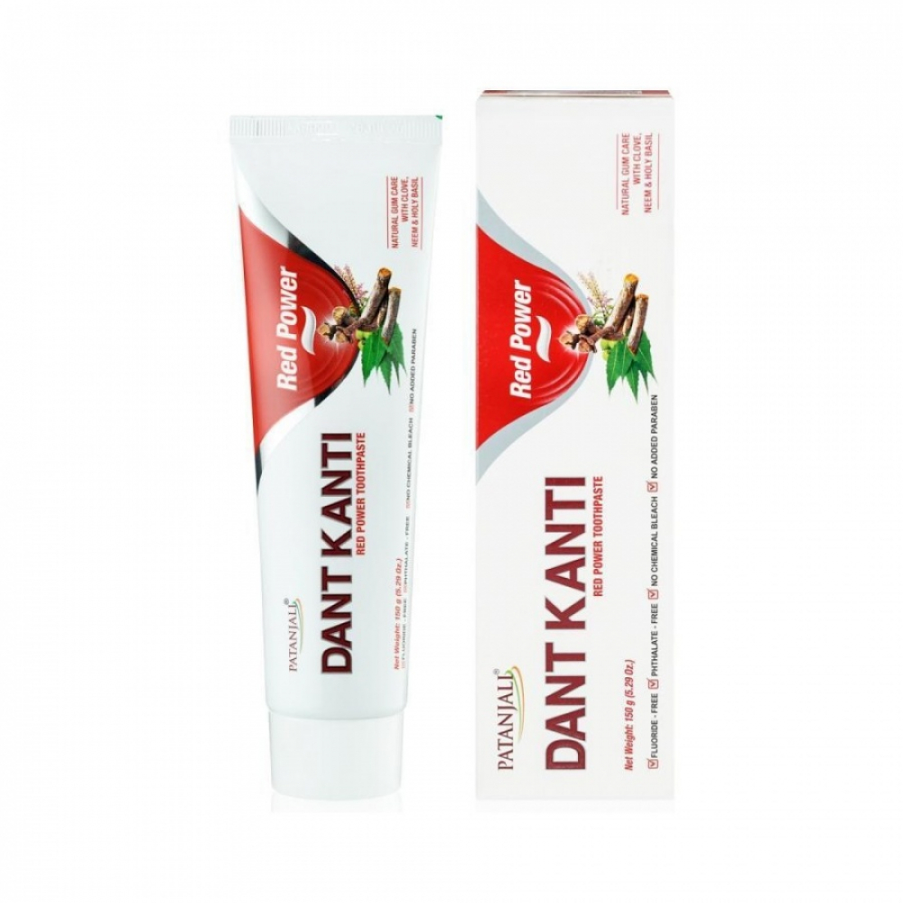 PATANJALI Dant Kanti Red Power Toothpaste Зубная паста с аюрведическими травами 150г