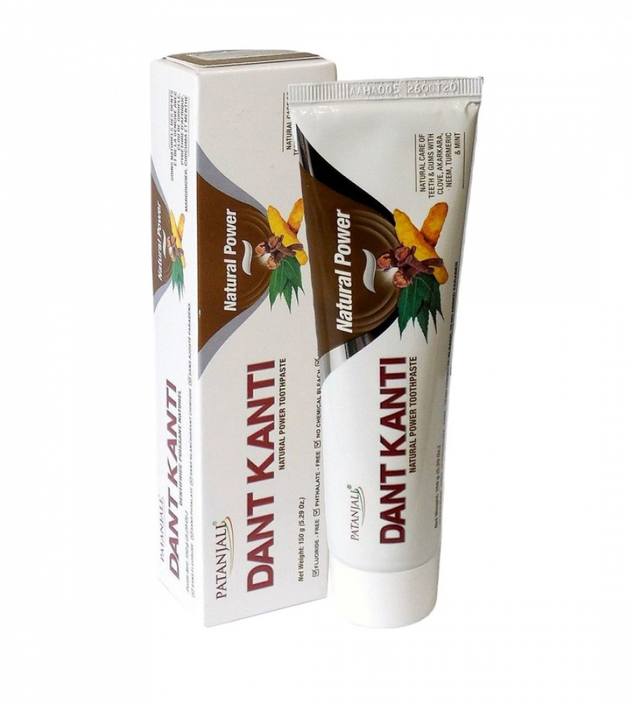 PATANJALI Dant Kanti Natural Power Toothpaste Зубная паста аюрведическая на травах Дент Канти 150г