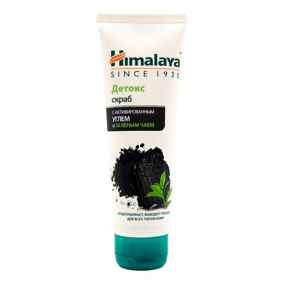 HIMALAYA Detox Scrub Скраб Детокс с активированным углём и зелёным чаем 75мл