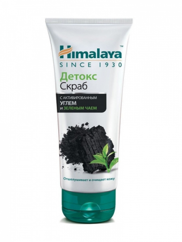 HIMALAYA Detox Scrub Скраб Детокс с активированным углём и зелёным чаем 75мл