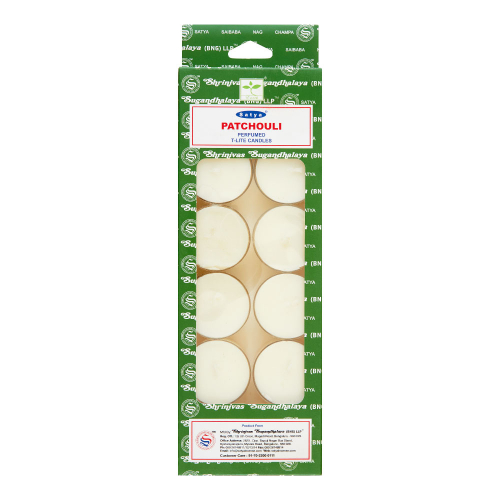 SATYA Patchouli Ароматические чайные свечи Пачули 14г x 12