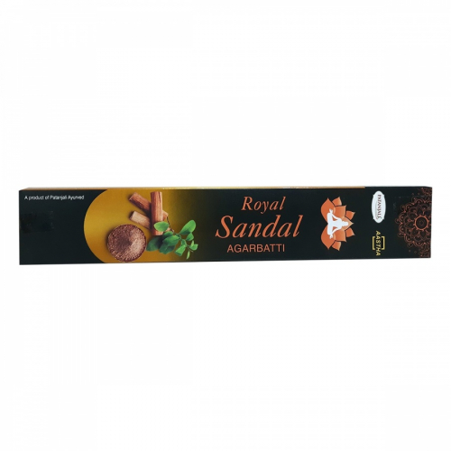 PATANJALI Aastha Royal Sandal Agarbatti Благовоние Сандал 16г