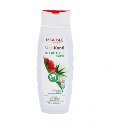 PATANJALI Kesh Kanti Soft And Gentle Shampoo Мягкий шампунь для волос Кеш Канти 200мл
