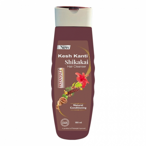 PATANJALI Kesh Kanti Shikakai Hair Cleanser Шампунь на основе мыльных орехов Шикакай 180мл