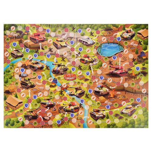 Игра-ходилка с карточками. Танки, в бой!