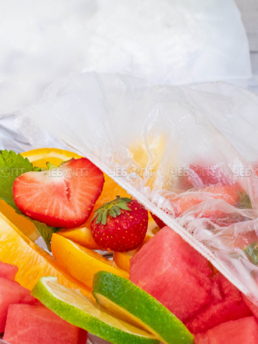 Крышки пакеты на резинке для хранения продуктов, диаметром до 24 см, 100 шт арт. 300124 $ [360] GOODSEE