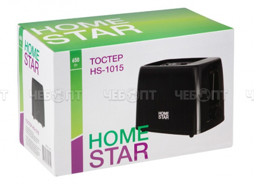 Тостер HOMESTAR HS-1015 6 степеней прожарки, 2 слота для хлеба, мощность 650 Вт арт. 106193 [6] СКП