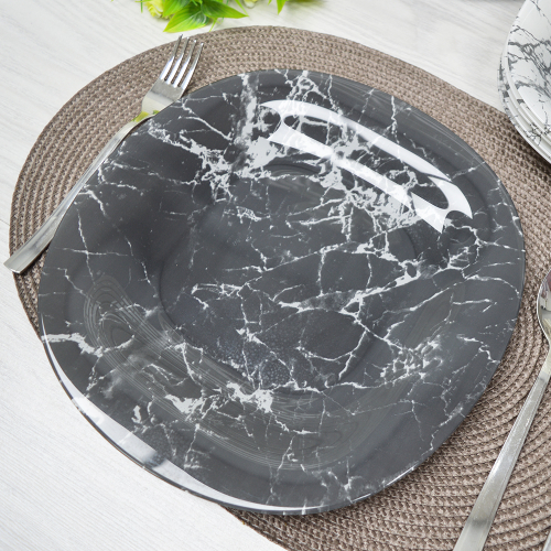 CARINA MARBLE BLACK Столовый набор 44 предмета арт.V2709