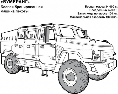 Раскраска. Супертехника. Бронемашины России