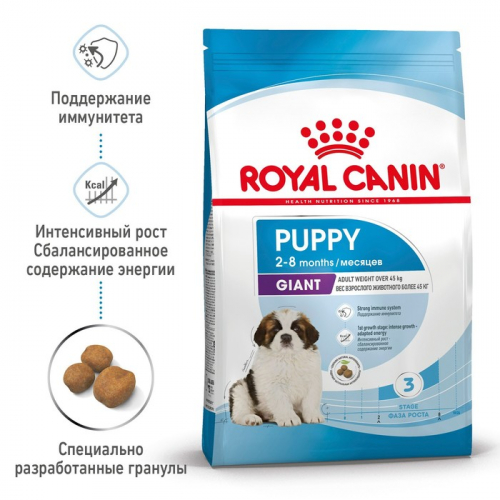 Сухой корм RC Giant Puppy 2-8 месяцев, 3,5 кг