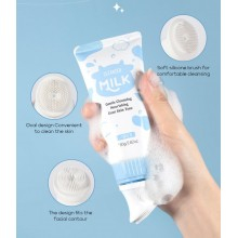 Молочная пенка с щеточкой для очищения кожи лица,Laikou cleanser milk, 80 гр.