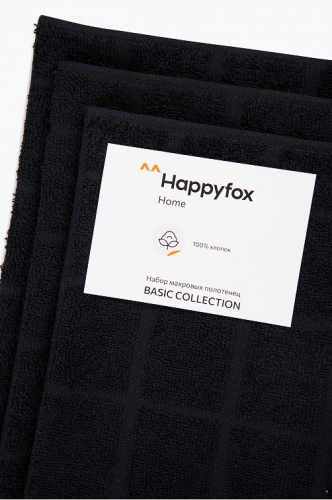 Набор махровых полотенец 3 шт Happy Fox Home