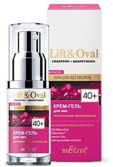 Крем-гель для век «Гиалуроновое разглаживание» Lift&Oval 40+ Белита, 30 мл