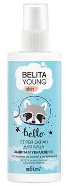 Белита Young Skin Спрей-экран Защита и увлажнение для лица, 115 мл