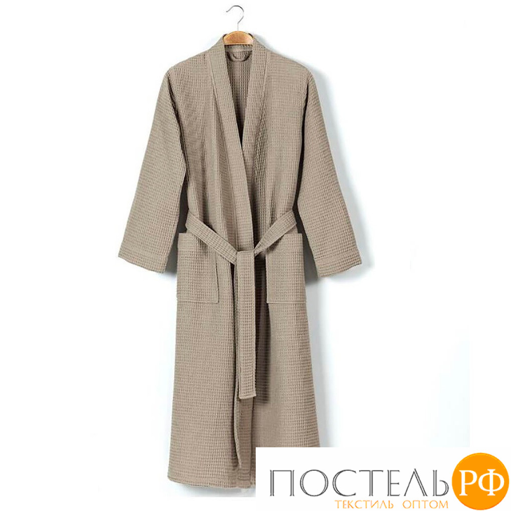 Халат MIA 100 % хлопок warm grey (дым) XL CASUAL AVENUE / Lappartement