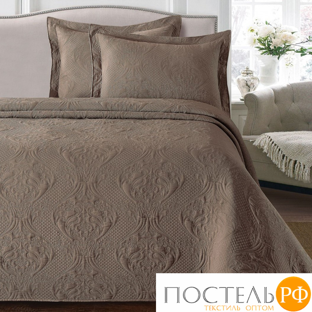 Покрывало PPL-14 Light Coffee Евро (240х260) 2 наволочки (50х70)