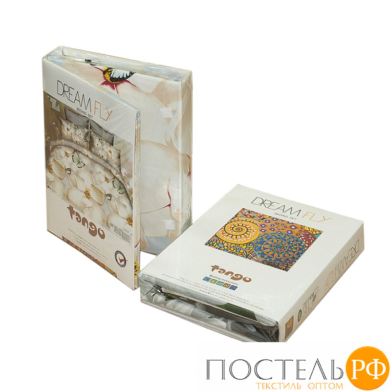 DF03-295 код1069, КПБ Dream Fly Евро 2 наволочки, 50x70 (2 шт), Микросатин, ПВХ упаковка