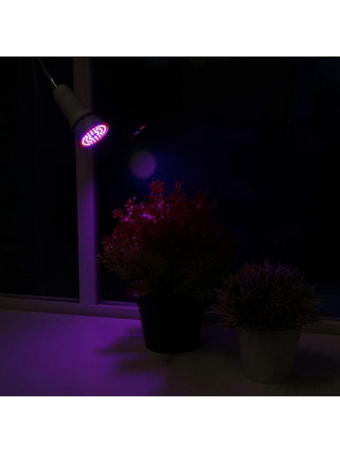 Фитолампа для растений Luazon Lighting, светодиодная, E27, 3.5 Вт, IP44, 220 В, 270°, биколорная
