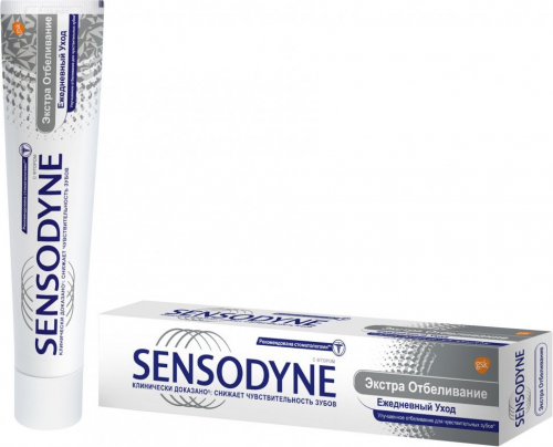 Sensodyne Зубная паста Экстра отбеливание, для чувствительных зубов, 75 мл