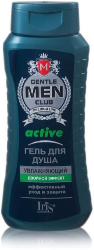 Гель для душа мужской «ACTIVE увлажняющий» Gentlmen Club Iris, 400 мл