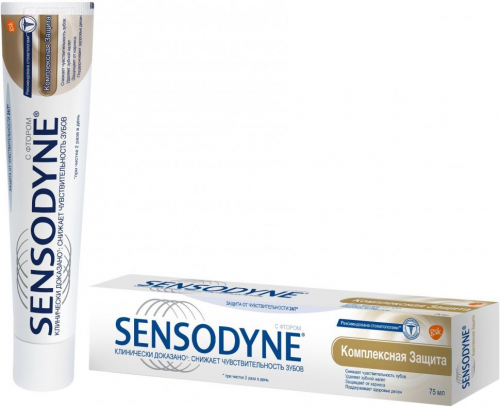 Зубная паста Sensodyne Комплексная Защита, для чувствительных зубов, 75 мл