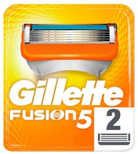 Сменные кассеты для бритья «Fusion» Gillette, 2 шт